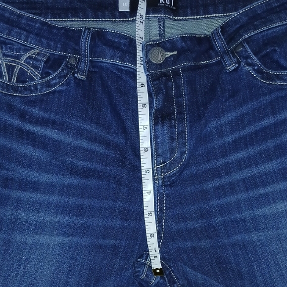 Kut from the Kloth Dark Blue Straight Leg Jeans - Picture 4 of 7